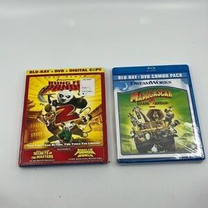 Madagascar: Escape 2 Africa & Kung Fu Panda 2/ Secrets the Masters Blu-ray Combo
